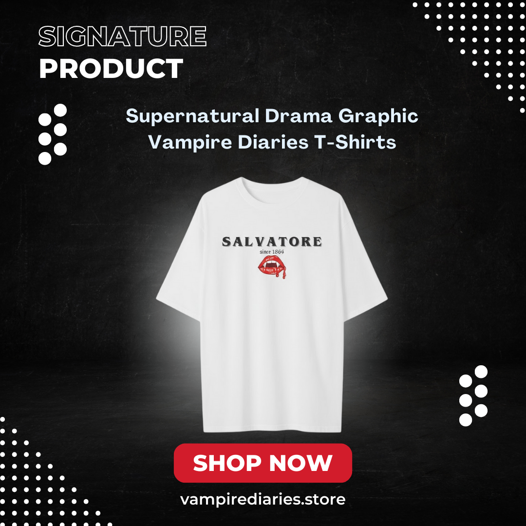 Supernatural Drama Graphic NTAN2601 Vampire Diaries T-Shirts